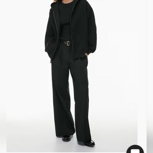 TNA Cozy Fleece Black Sweater Size M